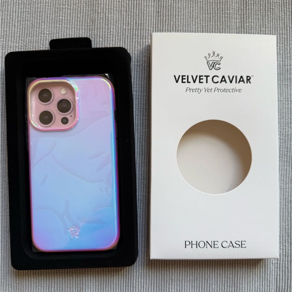Velvet Caviar Holographic Pink and Purple IPHONE 13 PRO Phone Case